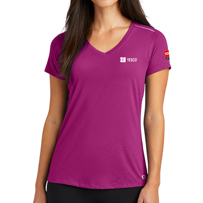 100 YEARS- OGIO ® ENDURANCE Ladies Peak V-Neck Tee