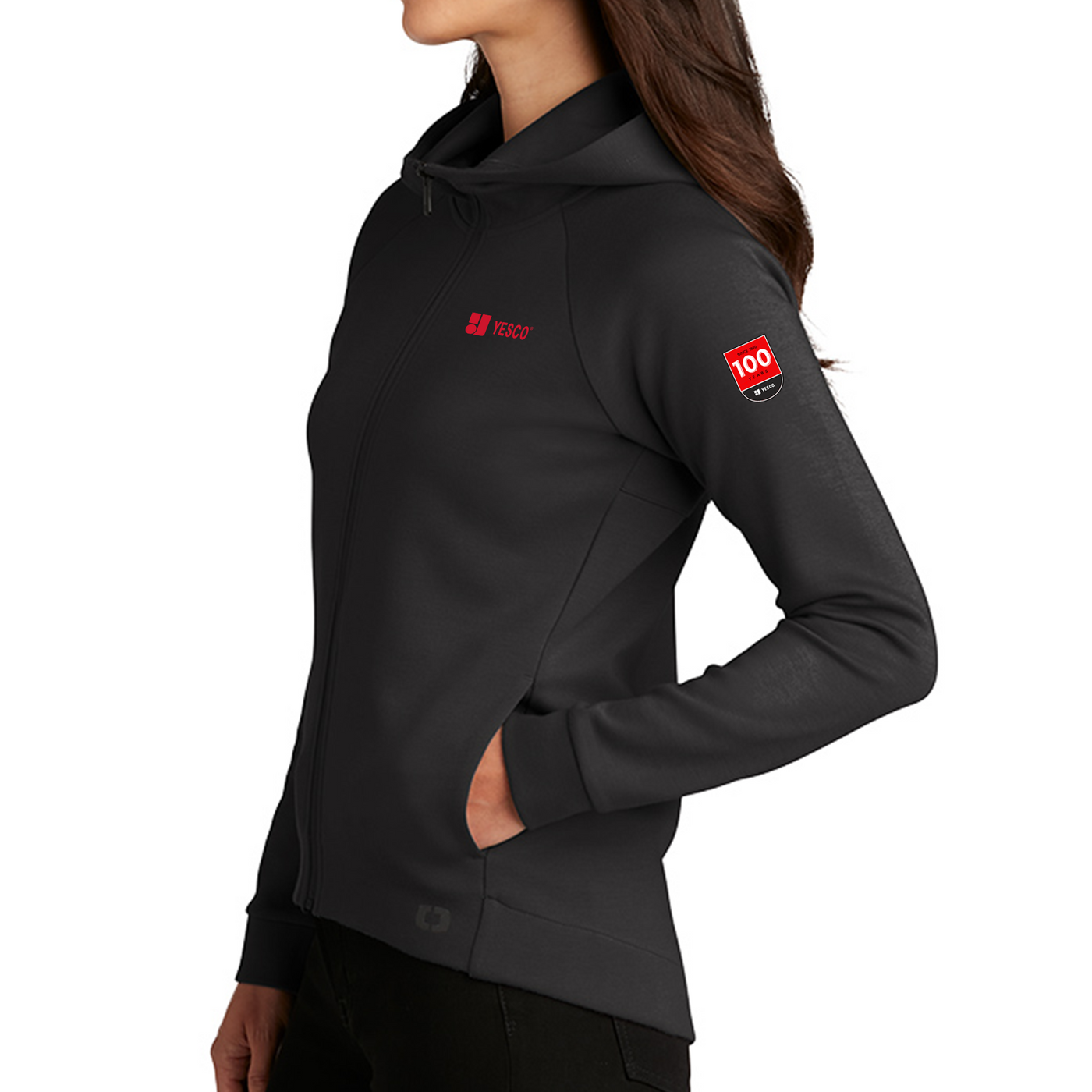 100 Years - OGIO® Ladies Bolt Full-Zip Hoodie