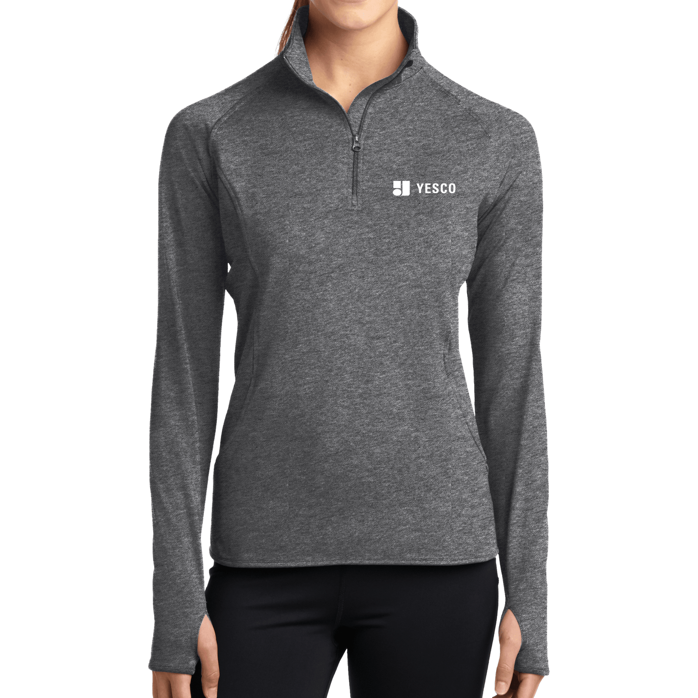 Sport-Tek Ladies Sport-Wick Stretch 1/2-Zip Pullover