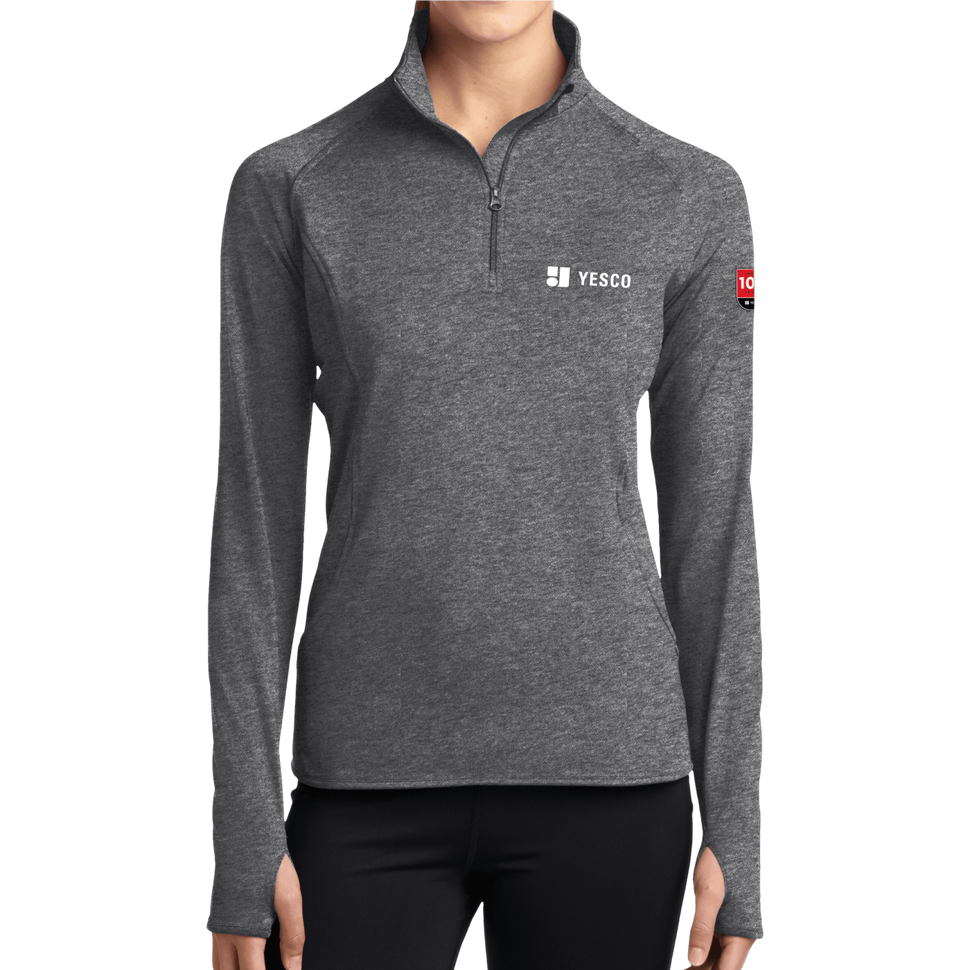 100 Years- Sport-Tek Ladies Sport-Wick Stretch 1/2-Zip Pullover