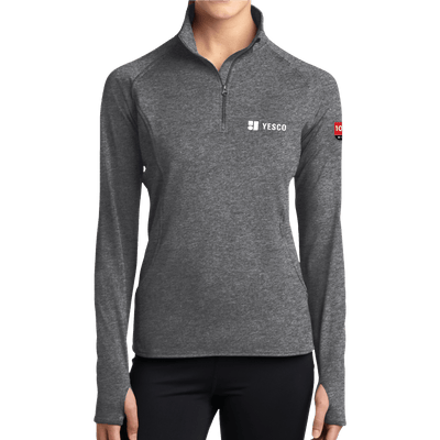 100 Years- Sport-Tek Ladies Sport-Wick Stretch 1/2-Zip Pullover