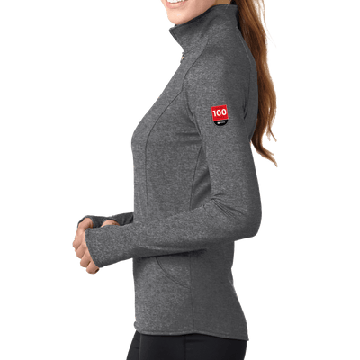 100 Years- Sport-Tek Ladies Sport-Wick Stretch 1/2-Zip Pullover