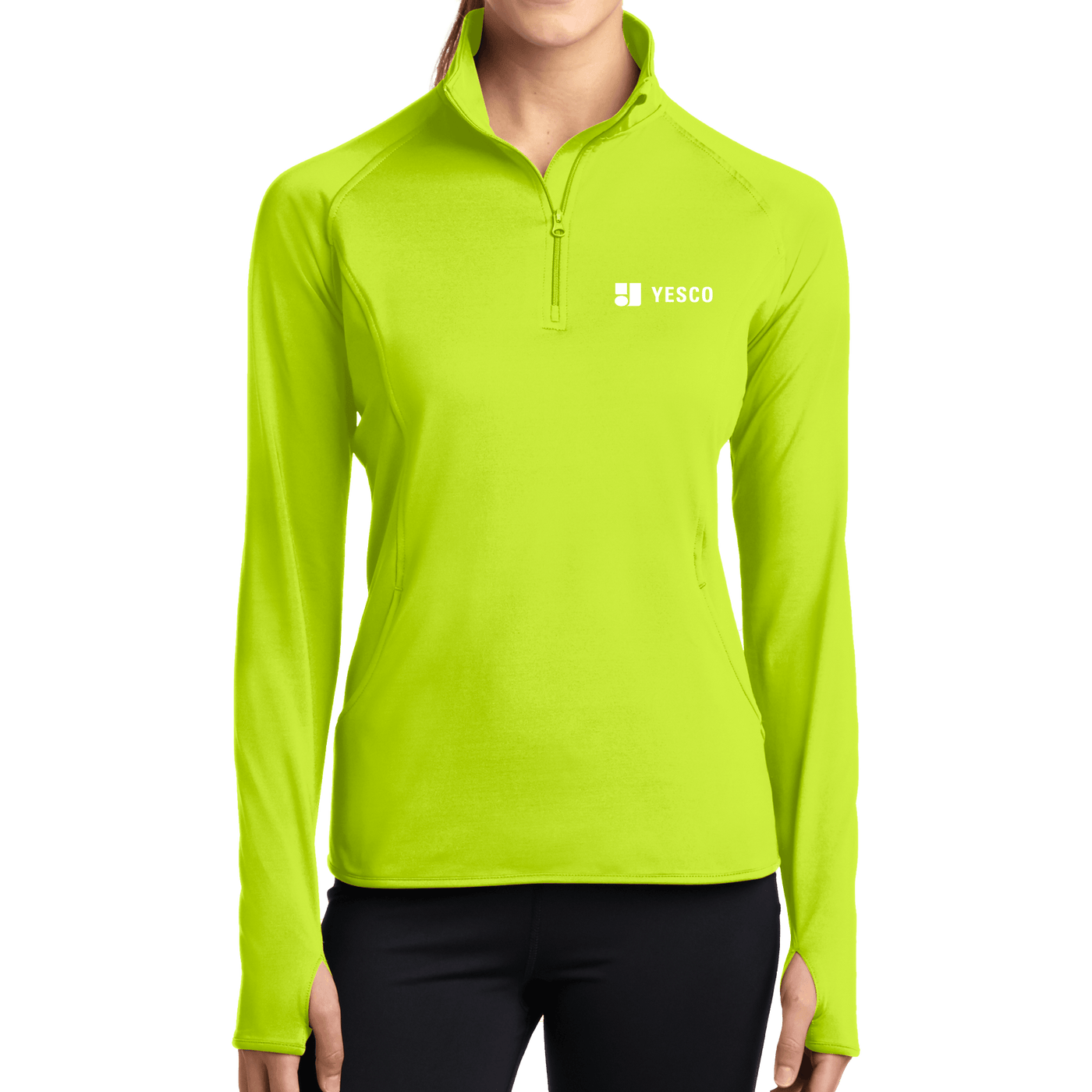 Sport-Tek Ladies Sport-Wick Stretch 1/2-Zip Pullover