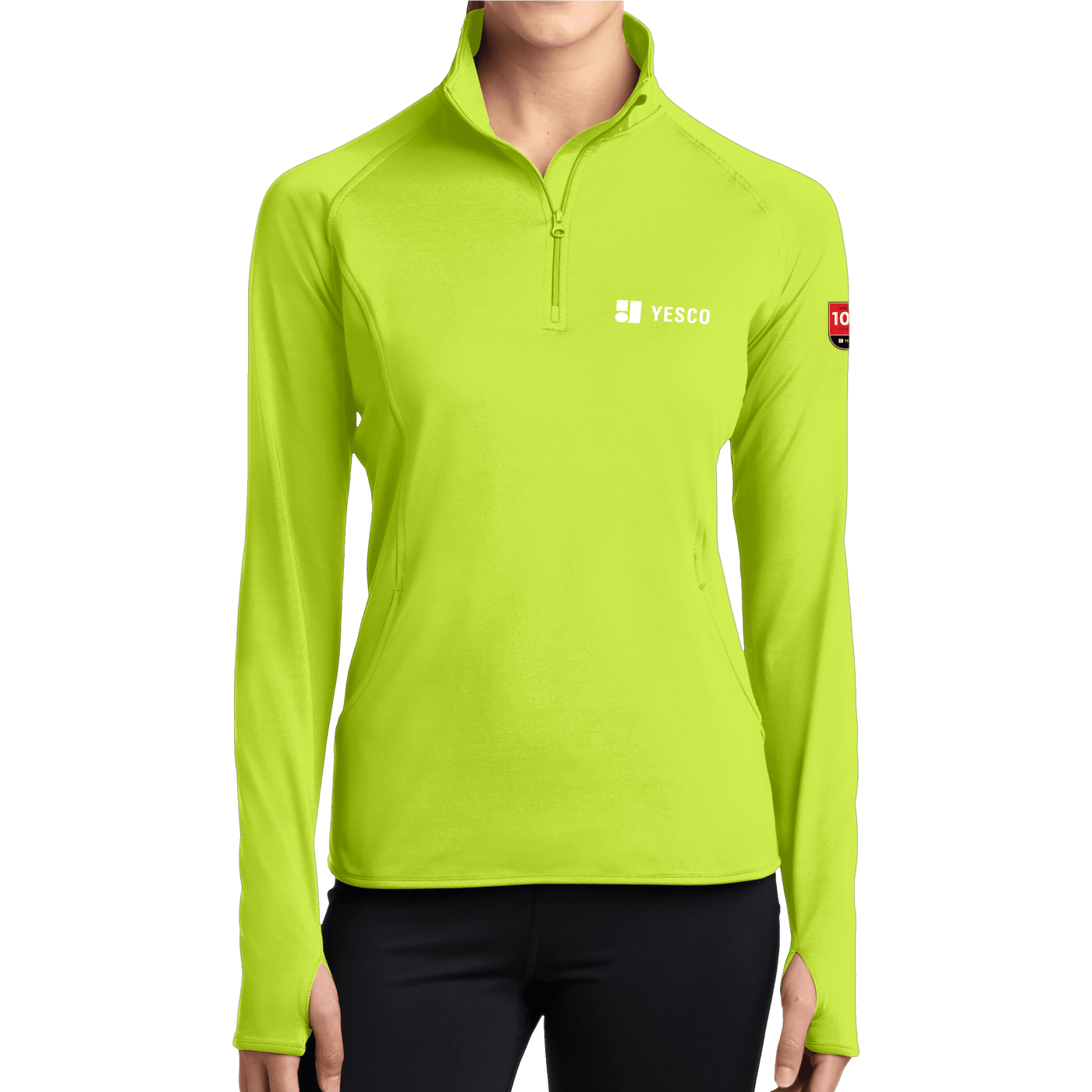 100 Years- Sport-Tek Ladies Sport-Wick Stretch 1/2-Zip Pullover