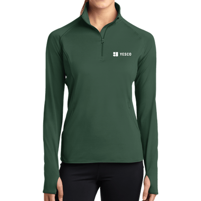 Sport-Tek Ladies Sport-Wick Stretch 1/2-Zip Pullover