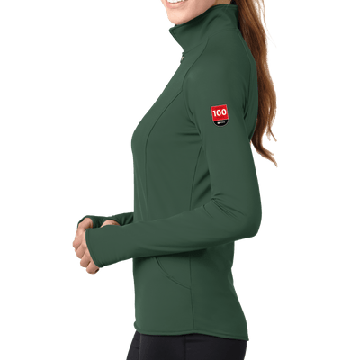 100 Years- Sport-Tek Ladies Sport-Wick Stretch 1/2-Zip Pullover