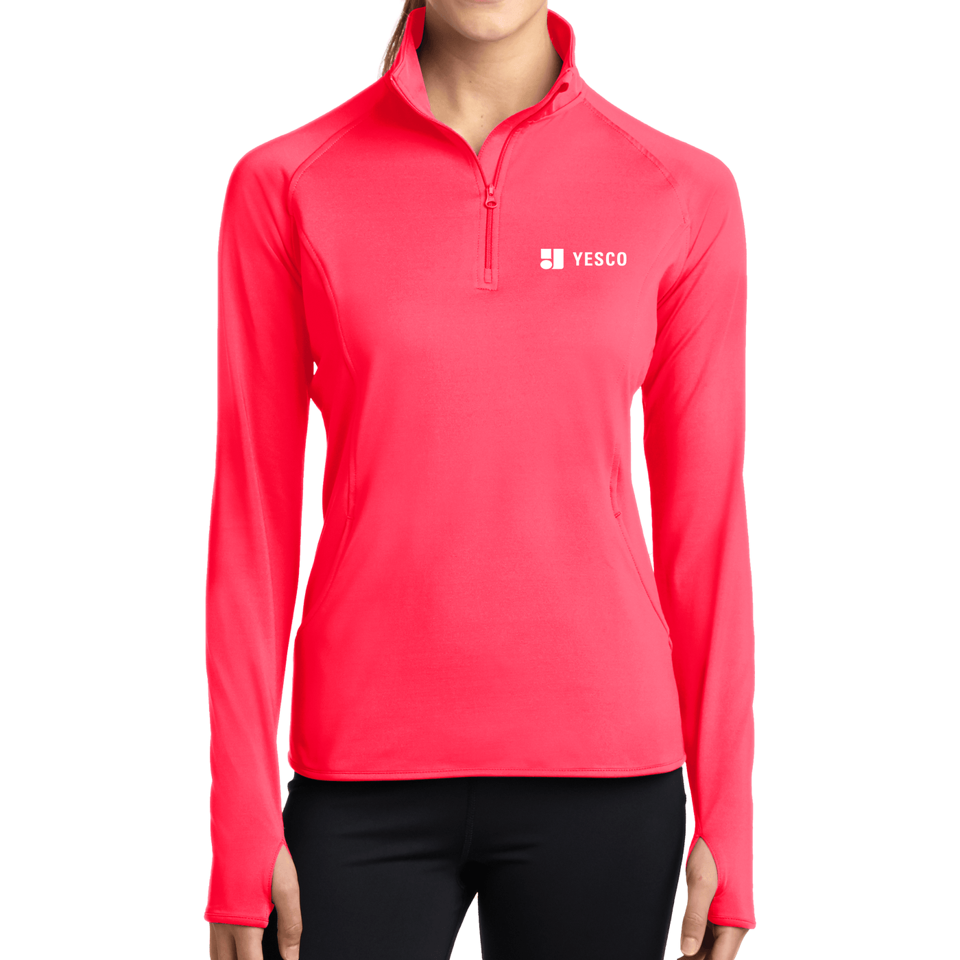 Sport-Tek Ladies Sport-Wick Stretch 1/2-Zip Pullover