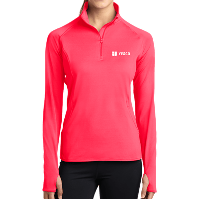 Sport-Tek Ladies Sport-Wick Stretch 1/2-Zip Pullover