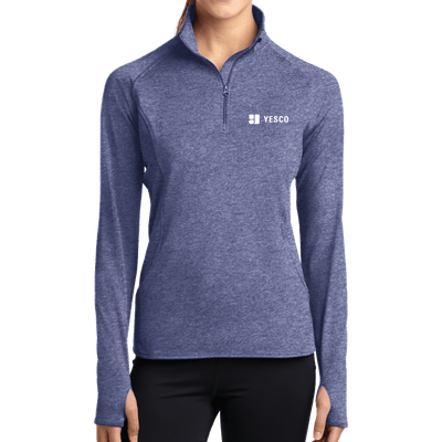 Sport-Tek Ladies Sport-Wick Stretch 1/2-Zip Pullover