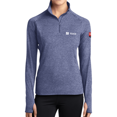 100 Years- Sport-Tek Ladies Sport-Wick Stretch 1/2-Zip Pullover