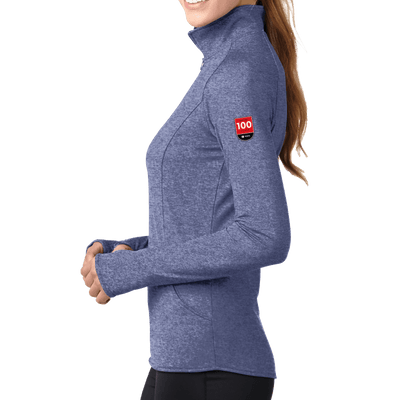 100 Years- Sport-Tek Ladies Sport-Wick Stretch 1/2-Zip Pullover