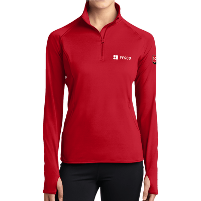 100 Years- Sport-Tek Ladies Sport-Wick Stretch 1/2-Zip Pullover