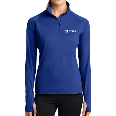 Sport-Tek Ladies Sport-Wick Stretch 1/2-Zip Pullover