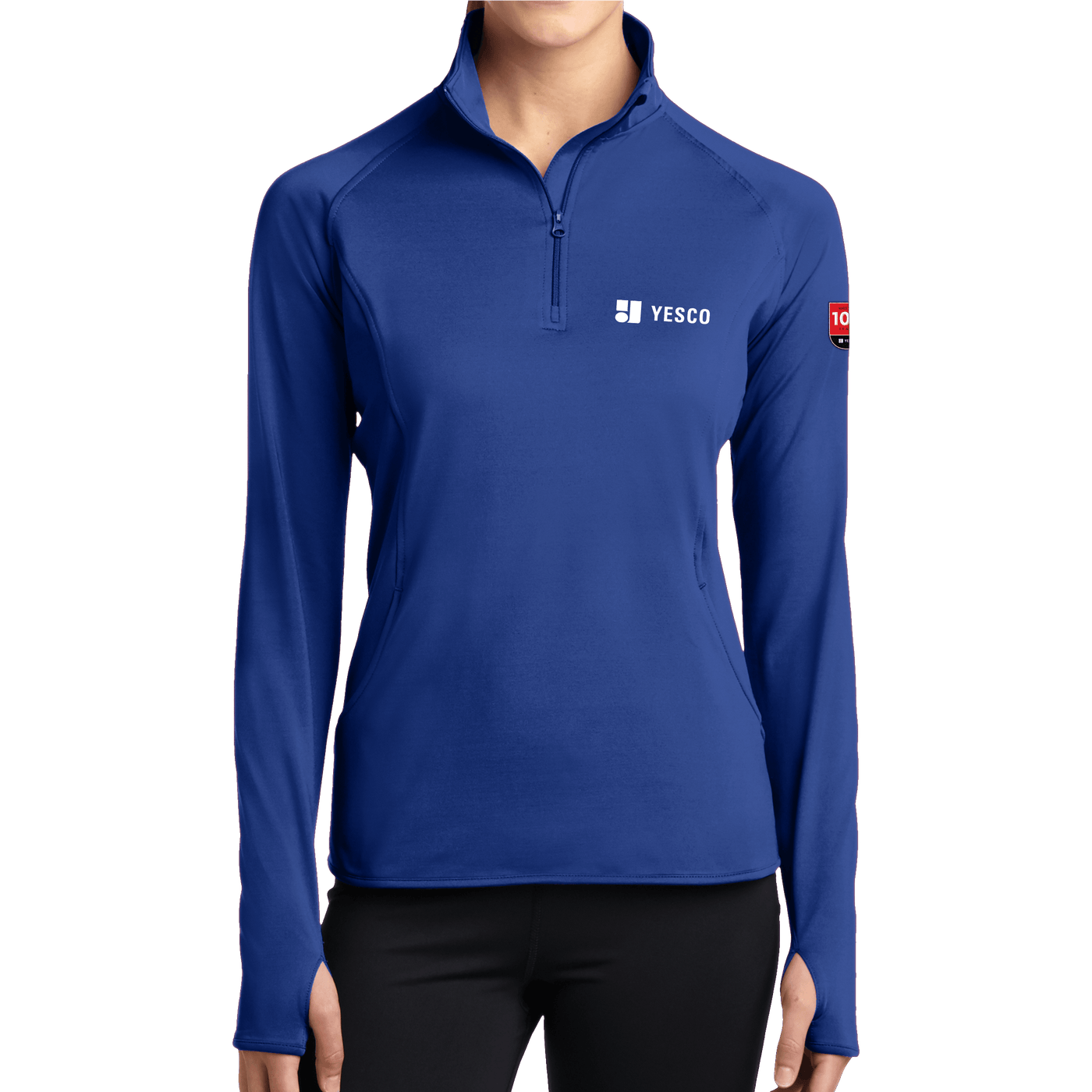 100 Years- Sport-Tek Ladies Sport-Wick Stretch 1/2-Zip Pullover