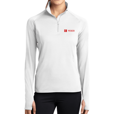 Sport-Tek Ladies Sport-Wick Stretch 1/2-Zip Pullover