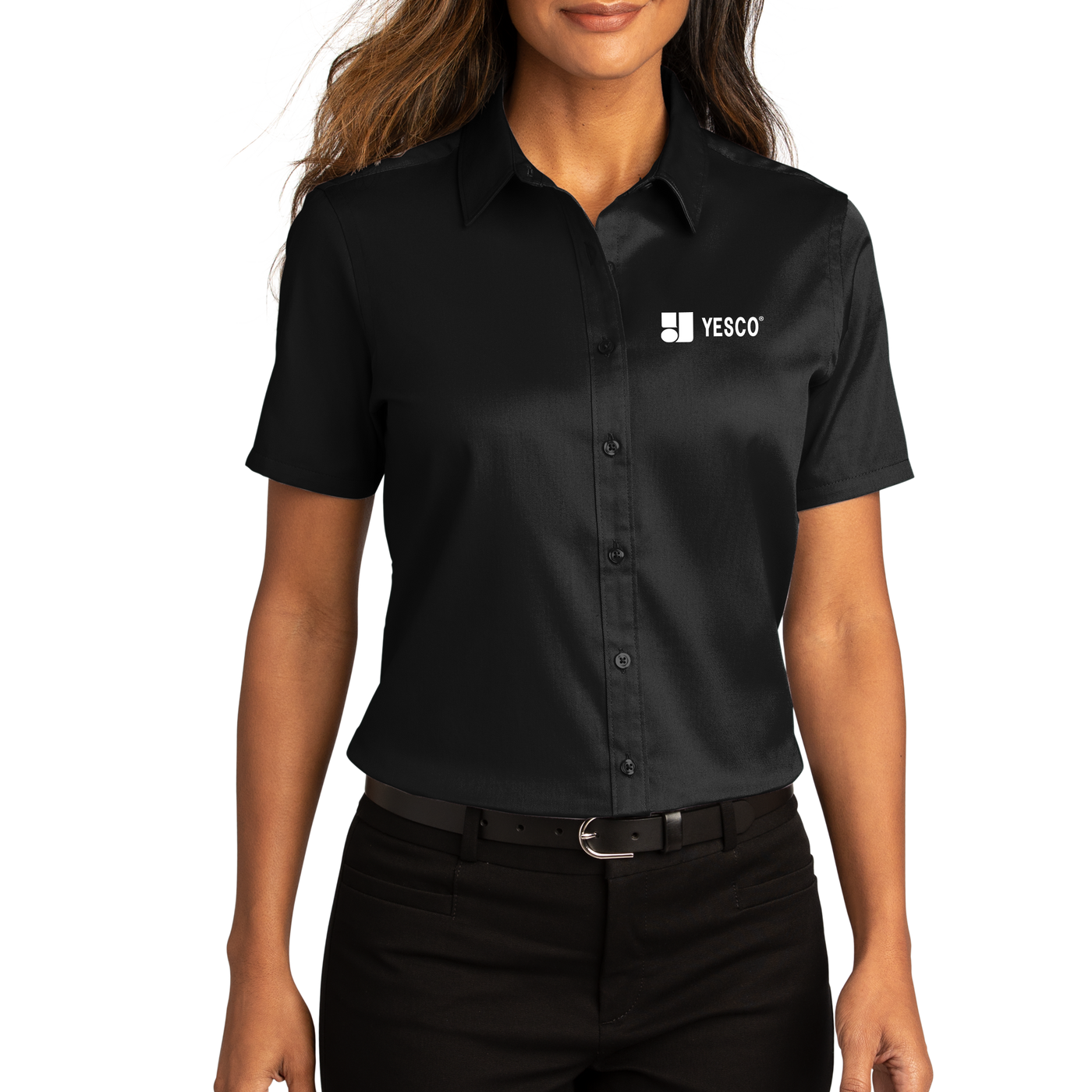 Port Authority® Ladies Short Sleeve SuperPro React ™ Twill Shirt