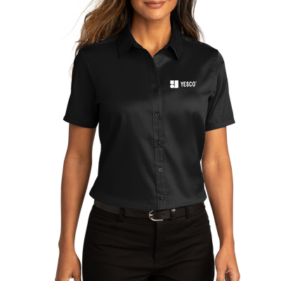 Port Authority® Ladies Short Sleeve SuperPro React ™ Twill Shirt