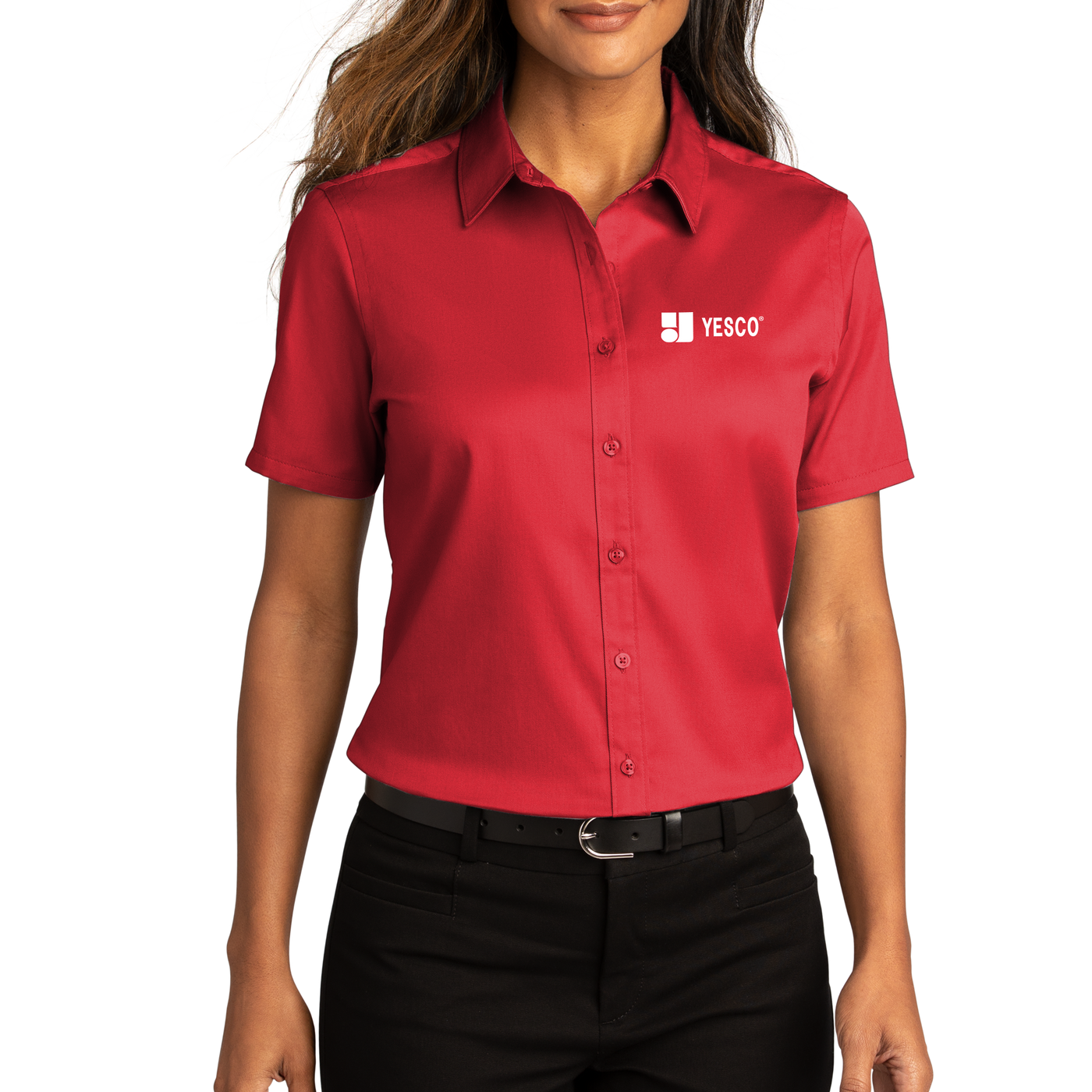 Port Authority® Ladies Short Sleeve SuperPro React ™ Twill Shirt