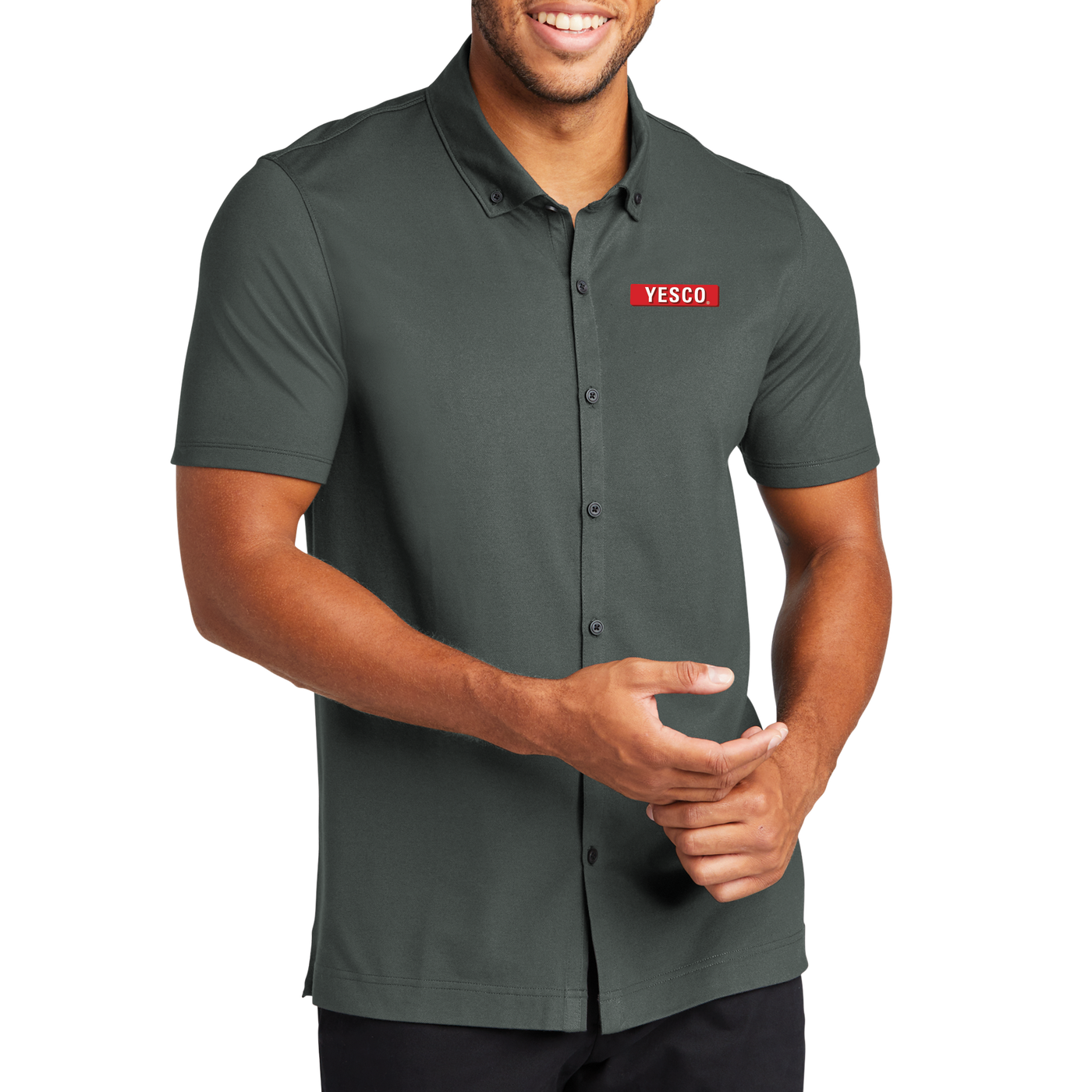 Outdoor - MERCER+METTLE™ Stretch Pique Full-Button Polo