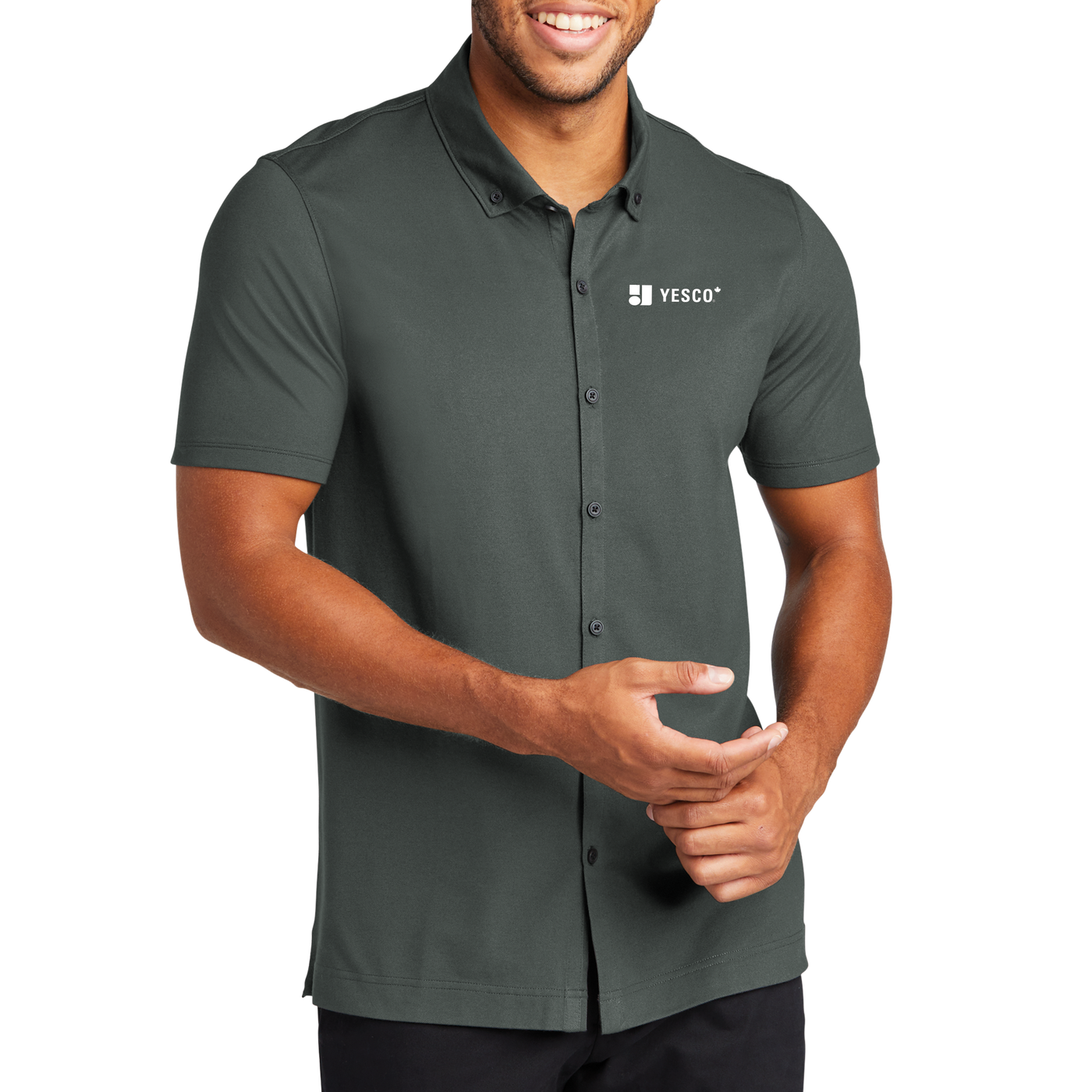 YESCO Canada - MERCER+METTLE™ Stretch Pique Full-Button Polo