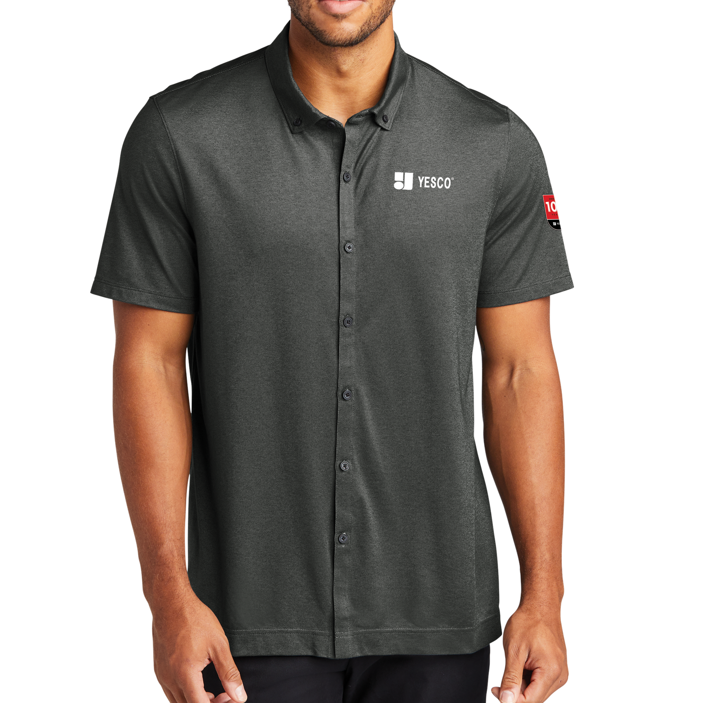 100 Years - MERCER+METTLE™ Stretch Pique Full-Button Polo