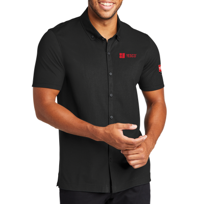 100 Years - MERCER+METTLE™ Stretch Pique Full-Button Polo