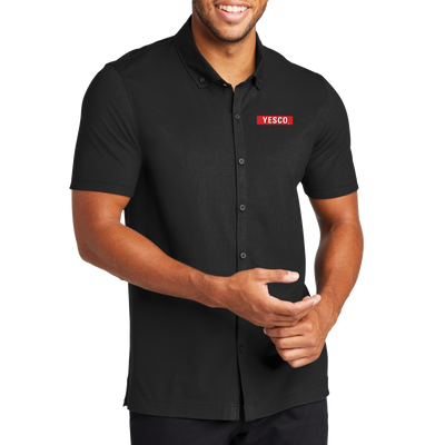 Outdoor - MERCER+METTLE™ Stretch Pique Full-Button Polo