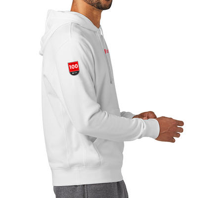 100 years - Nike Club Fleece Sleeve Swoosh Pullover Hoodie