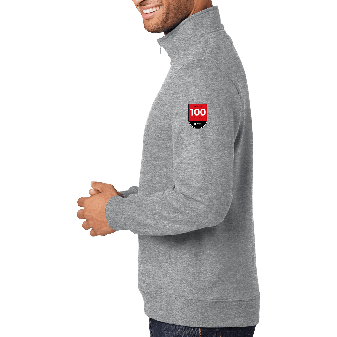 100 Years- Port & Company Fan Favorite Fleece 1/4-Zip Pullover Sweatshirt