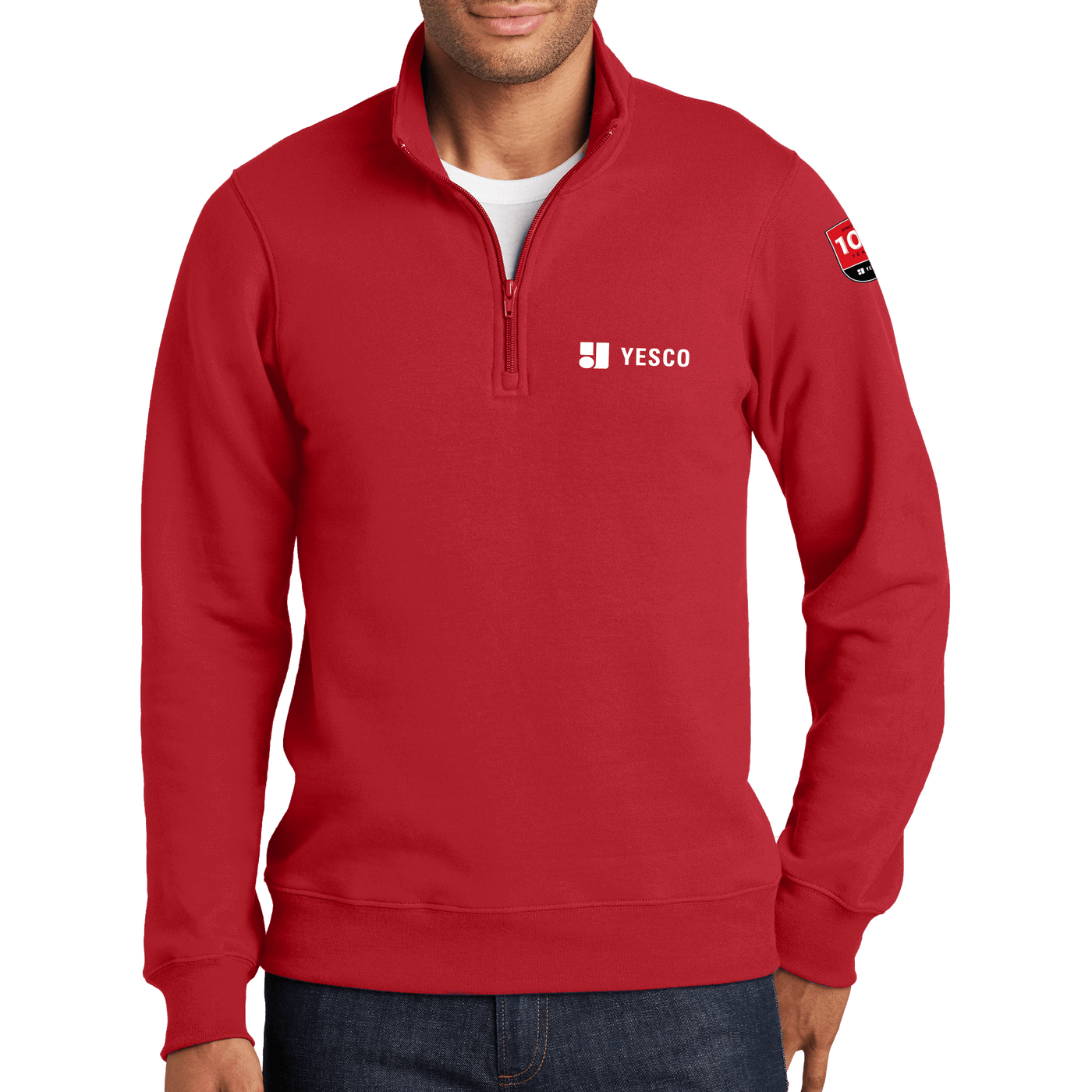 100 Years- Port & Company Fan Favorite Fleece 1/4-Zip Pullover Sweatshirt