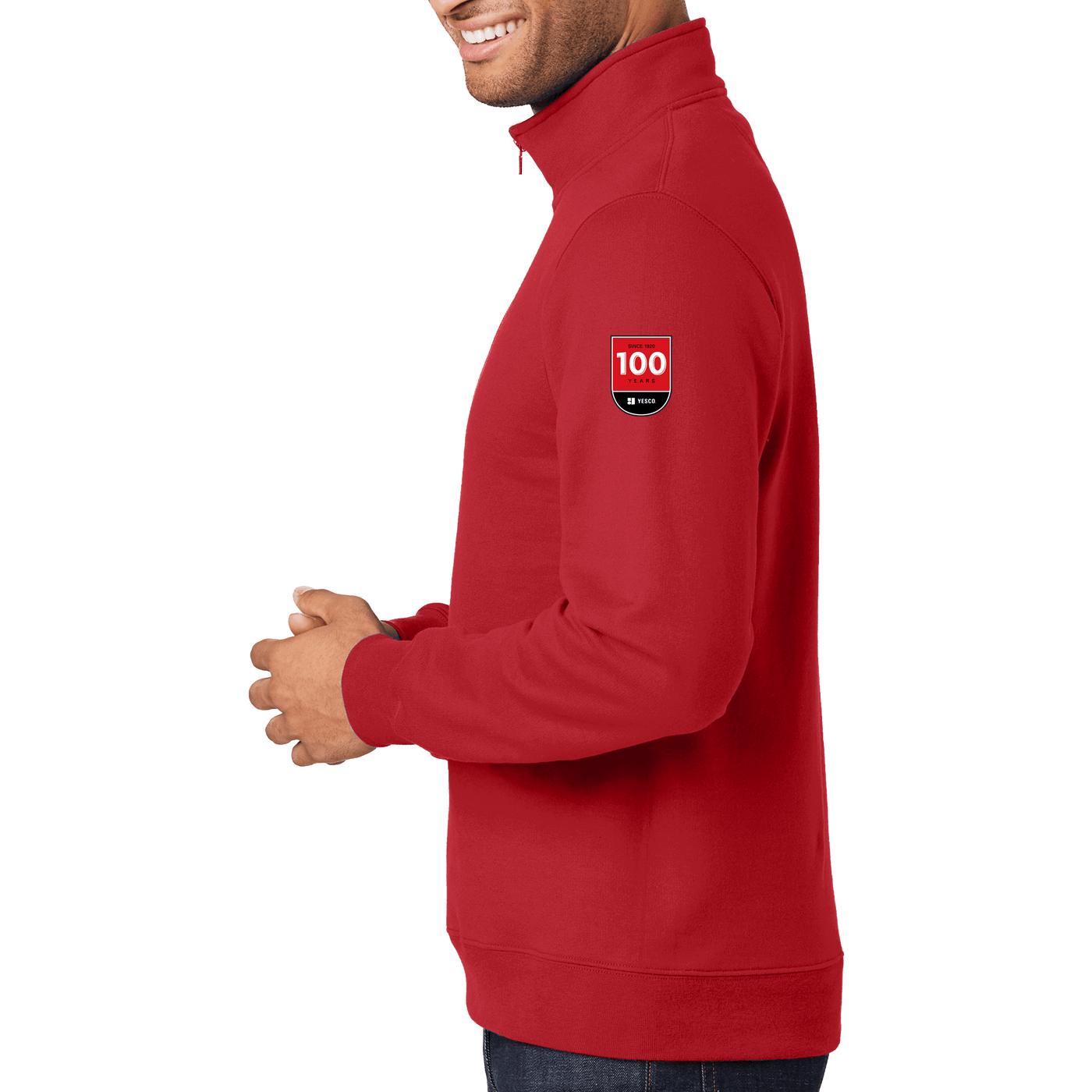 100 Years- Port & Company Fan Favorite Fleece 1/4-Zip Pullover Sweatshirt