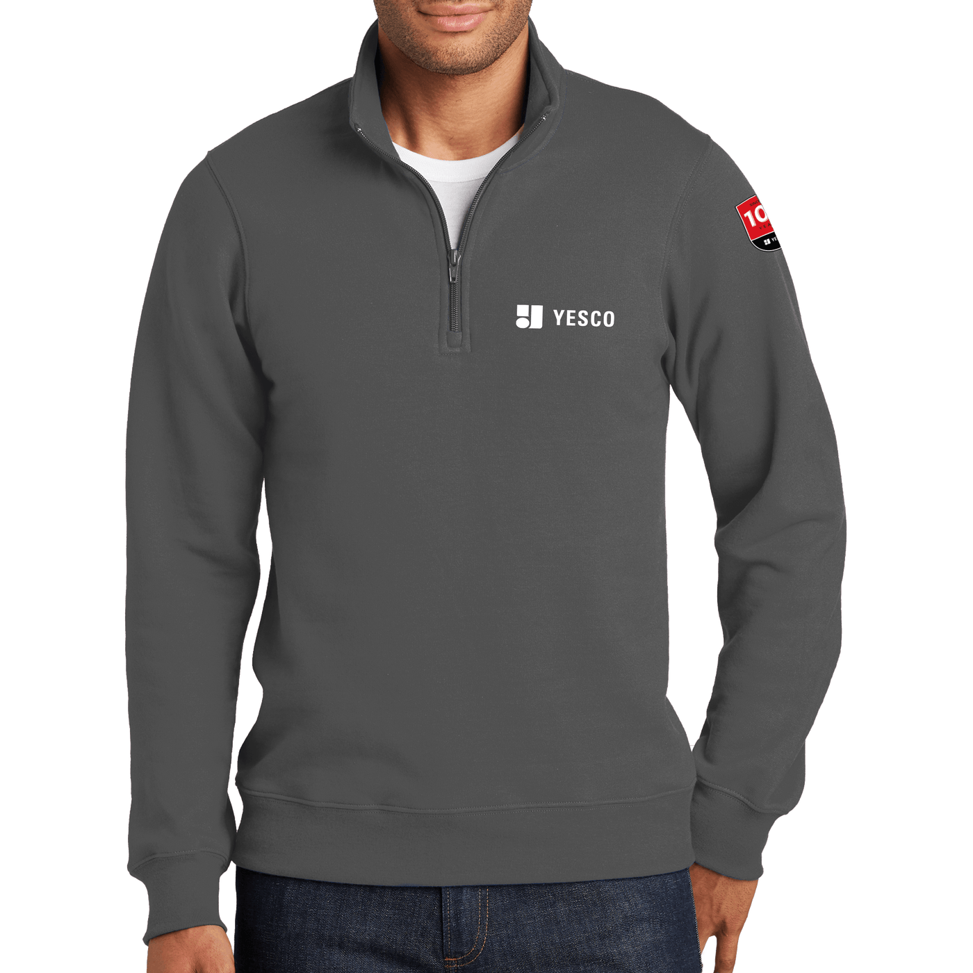 100 Years- Port & Company Fan Favorite Fleece 1/4-Zip Pullover Sweatshirt