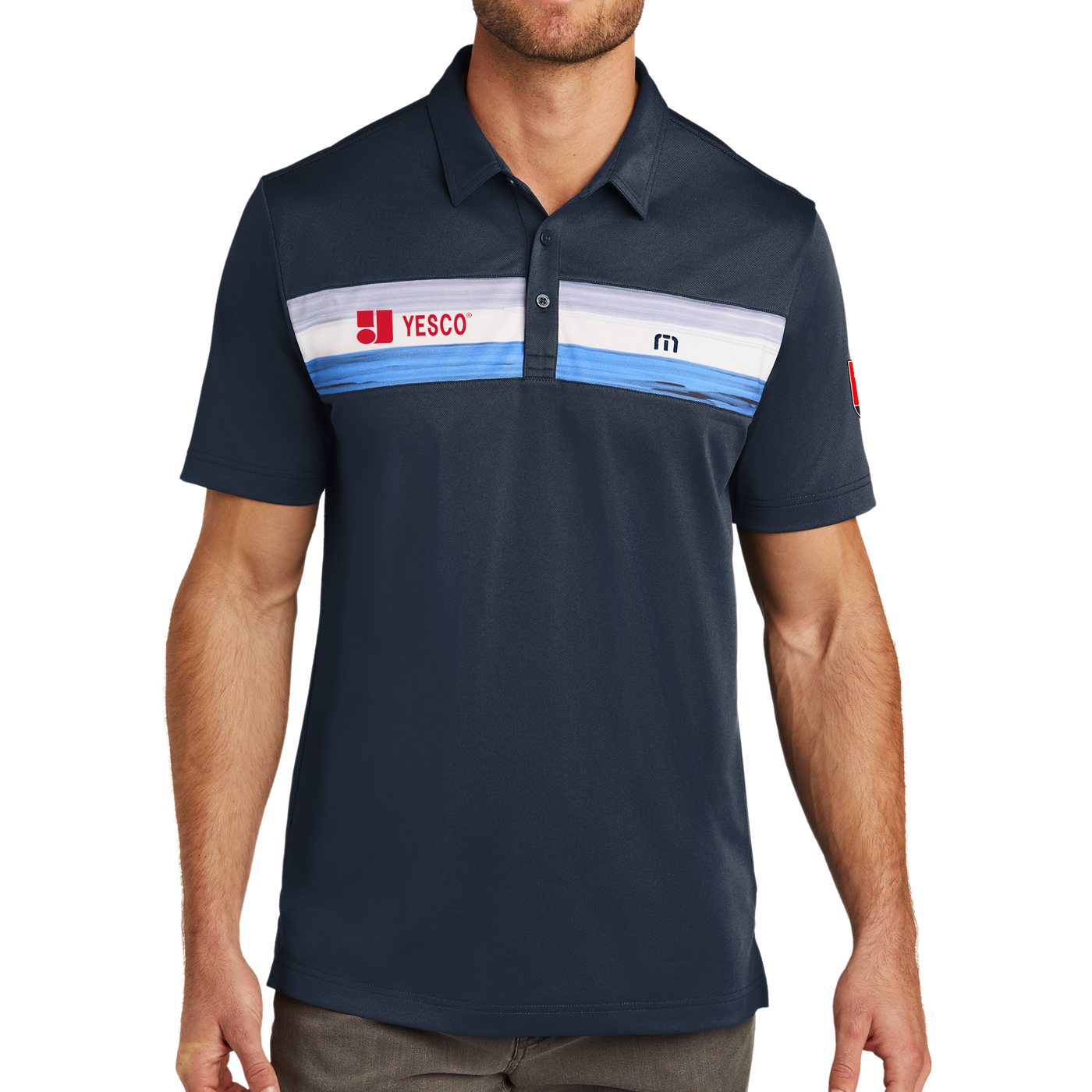 100 Years - TravisMathew Cabana Chest Stripe Polo